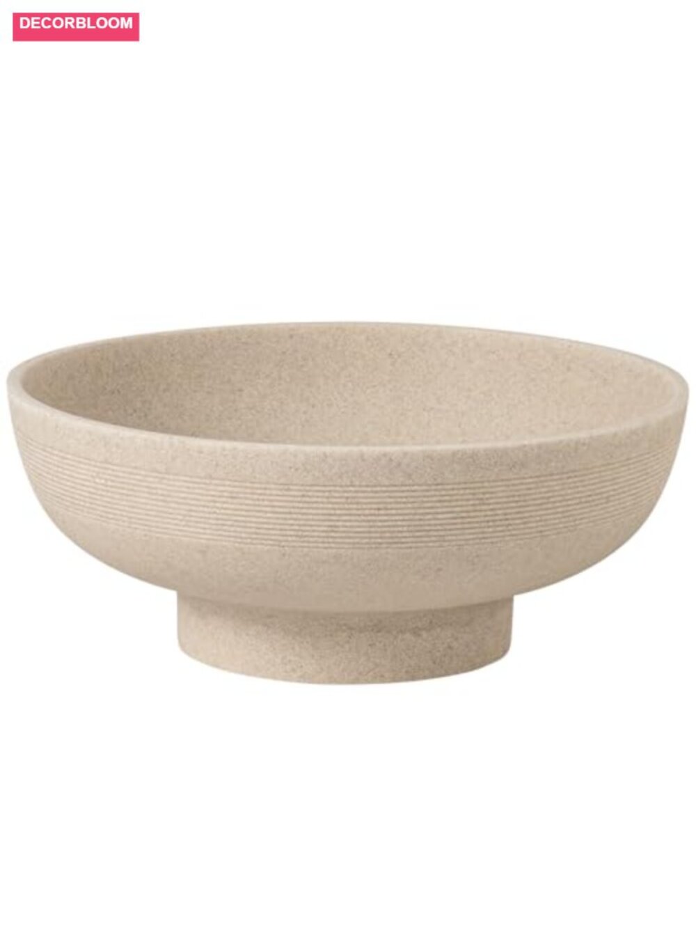 Modern Minimalist Pedestal Bowl Sandstone Look Fruit Snack Display